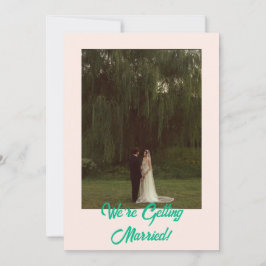 Bold Classic Western Eenvoudig Modern Huwelijk Kaart