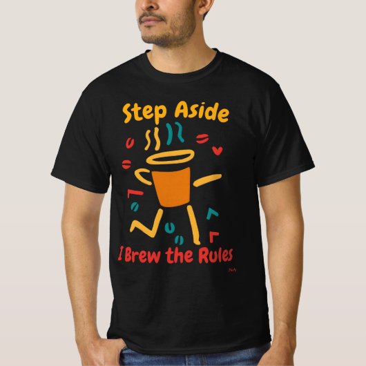 Bold Coffee Pop Art Graphic T-shirt (Voorkant)