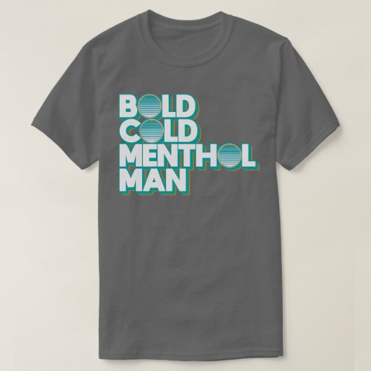 Bold Cold Menthol-Man T-shirt (Design voorkant)