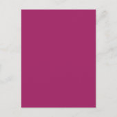 Bold Color Block Wedding Invite – Magenta Briefkaart (Voorkant)