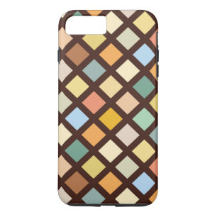 Bold Colorful Diamond Pattrn iPhone 8 Plus / 7 Plus Hoesje