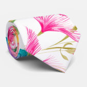 Bold Colorful Summer Print Stropdas (Opgerold)