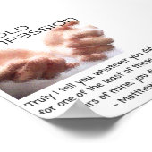 Bold Compassion - Hands of Jesus - Small Poster (Coin)