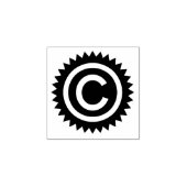 BOLD Copyright Symbool Badge Seal Rubber Stamp Rubberstempel (Afrduk)