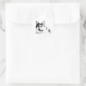 Bold Curious Cat Sticker (Tas)