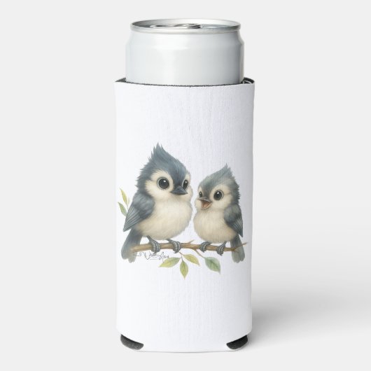 Bold Curious Tufted Titmouse (Seltzer Achterkant)