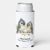 Bold Curious Tufted Titmouse (Seltzer Voorkant)