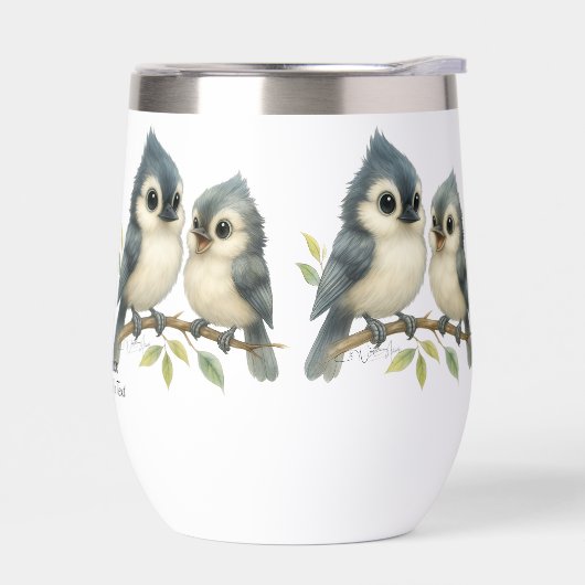 Bold Curious Tufted Titmouse (Links)