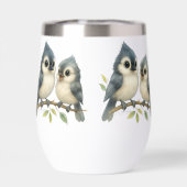 Bold Curious Tufted Titmouse (Achterkant)