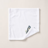 Bold Curious Tufted Titmouse Bad Handdoek (Wasdoekje)