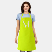 Bold Custom Monogram - Neon Yellow Schort (Gedragen)