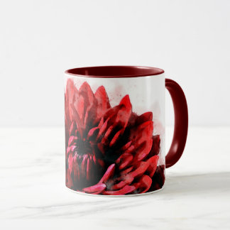 Bold Dahlia Waterverf Crimson Mok
