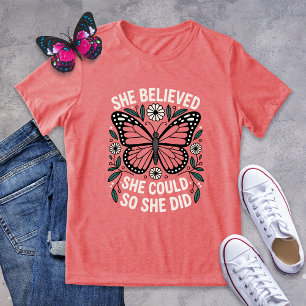 Bold Daisy Butterfly Motivation Shirt