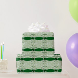 Bold Damask 55th Wedding Jubileum Design Cadeaupapier
