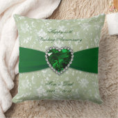 Bold Damask 55th Wedding Jubileum Sierkussen (Deken)