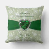 Bold Damask 55th Wedding Jubileum Sierkussen (Voorkant)