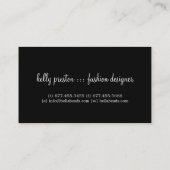 Bold Damask Designer Visitekaartje (Achterkant)