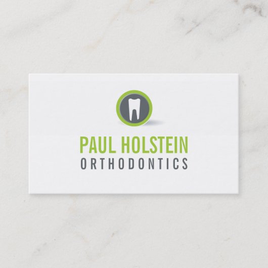 BOLD DENTIST CARTE DE VISITE :: logo de dent moder (Devant)