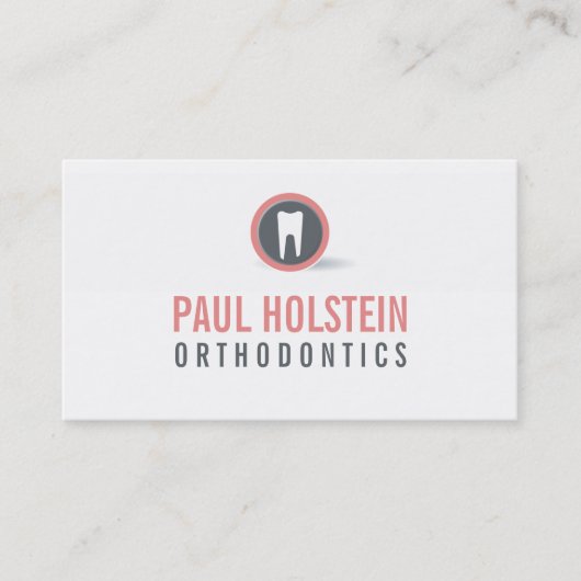 BOLD DENTIST CARTE DE VISITE :: logo de dent moder (Devant)