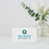 BOLD DENTIST CARTE DE VISITE :: logo de dent moder (Debout devant)