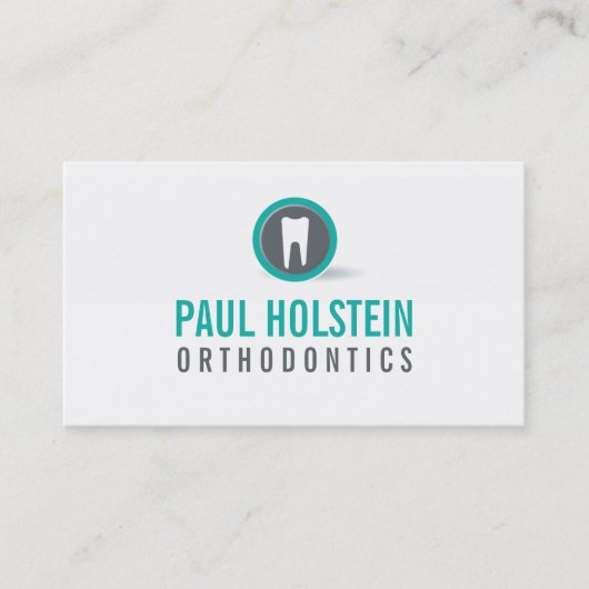 BOLD DENTIST CARTE DE VISITE :: logo de dent moder (Devant)