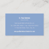 BOLD DENTIST CARTE DE VISITE :: logo de dent moder (Dos)