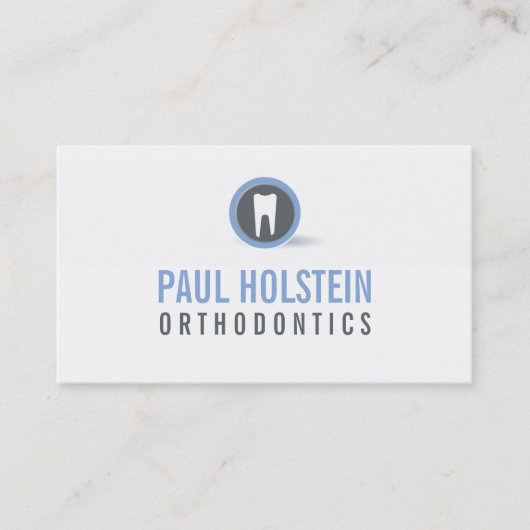 BOLD DENTIST CARTE DE VISITE :: logo de dent moder (Devant)