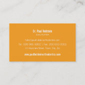 BOLD DENTIST CARTE DE VISITE :: logo de dent moder (Dos)
