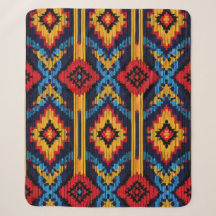 Bold Diamond Southwestern-patroon Sherpa Deken