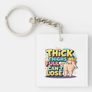 Bold Digital Illustration of Chubby Character Sleutelhanger