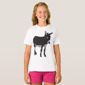 Bold Donkey Silhouette Boerderij Animal T-shirt (Voorkant volledig)