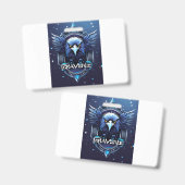 Bold Eagle Logo Badge | Powerful Eagle Head Pin Bu (Avant & arrière)