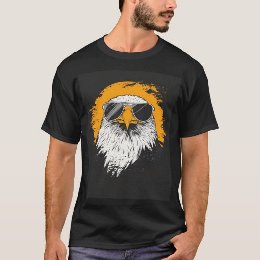 Bold Eagle Prints – Natuur-geïnspireerde kunst T-shirt (Voorkant)