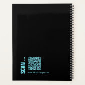 Bold Electric-Blue Black Logo Motto Workout (Dos)