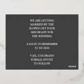 BOLD | Élégant & Moderne Faire-Part de Mariage Pho (Verso)