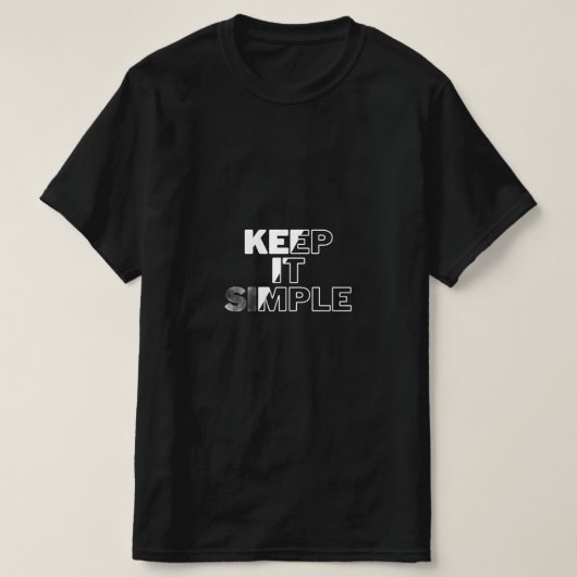 "Bold & élégant | T-shirt noir (Design devant)