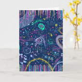 Bold Explorer: Abstract Maximalisme Kaart (Gele Bloem)