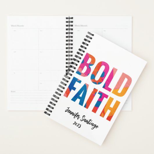 Bold Faith Inspirational Planner 2023 (Devant avec enveloppe)