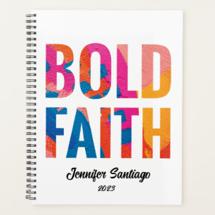 Bold Faith Inspirerend niet-gedateerde Planner