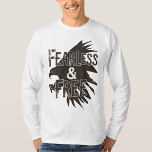 Bold 'Fearless & Free' T-Shirt Design – Empowering