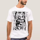 Bold & Fierce Tiger T-shirt – met de hand getekend (Voorkant)