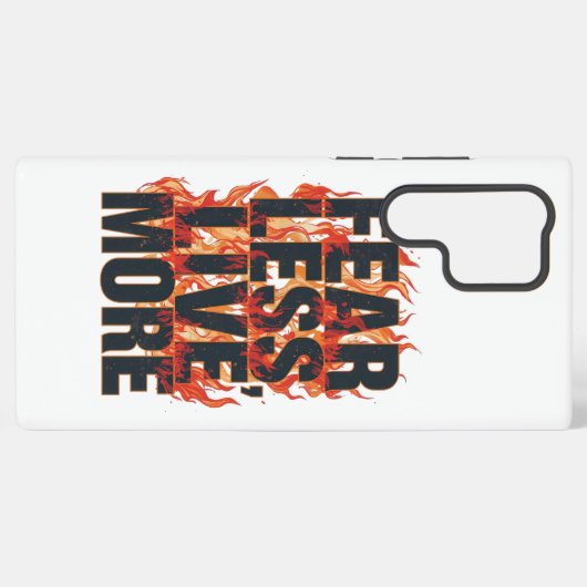 Bold Fiery Motivational Typography Samsung Galaxy Hoesje (Achterkant horizontaal)
