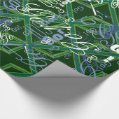 Bold Forest Green Union Jack Cadeaupapier (Hoek)