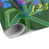 Bold Forest Green Union Jack Cadeaupapier (Rol Hoek)