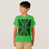 Bold Forest Green Union Jack T-shirt (Voorkant volledig)