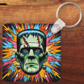 "Bold Frankenstein" Aluminum Keychain (Achterkant)