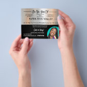 Bold & Funky metal Vastgoed Huurders Briefkaarten Flyer (Hand)