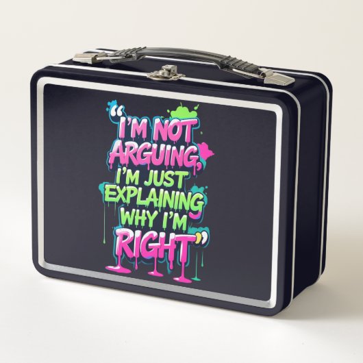 Bold Funny Quote Neon Graffiti Design (Voorkant)
