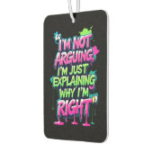 Bold Funny Quote Neon Graffiti Design Luchtverfrisser (Links)