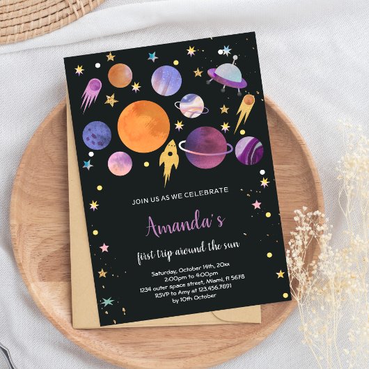 Bold Galaxy Theme voor kinderen Kaart
